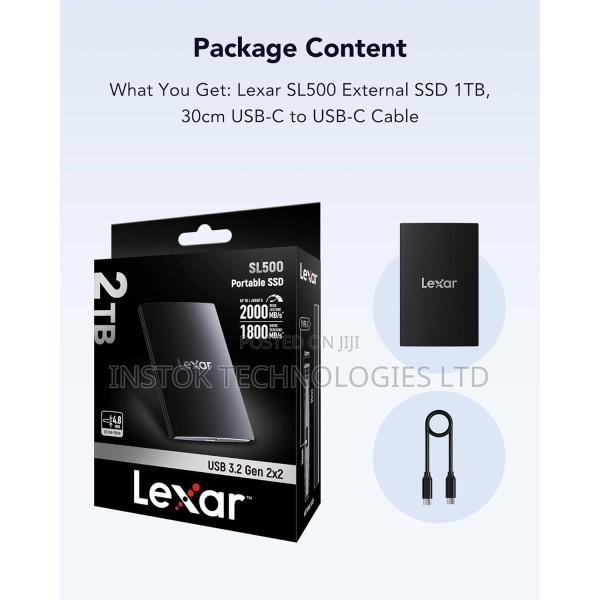 Lexar SL500 1TB USB 3.2 Gen 2x2 Portable SSD