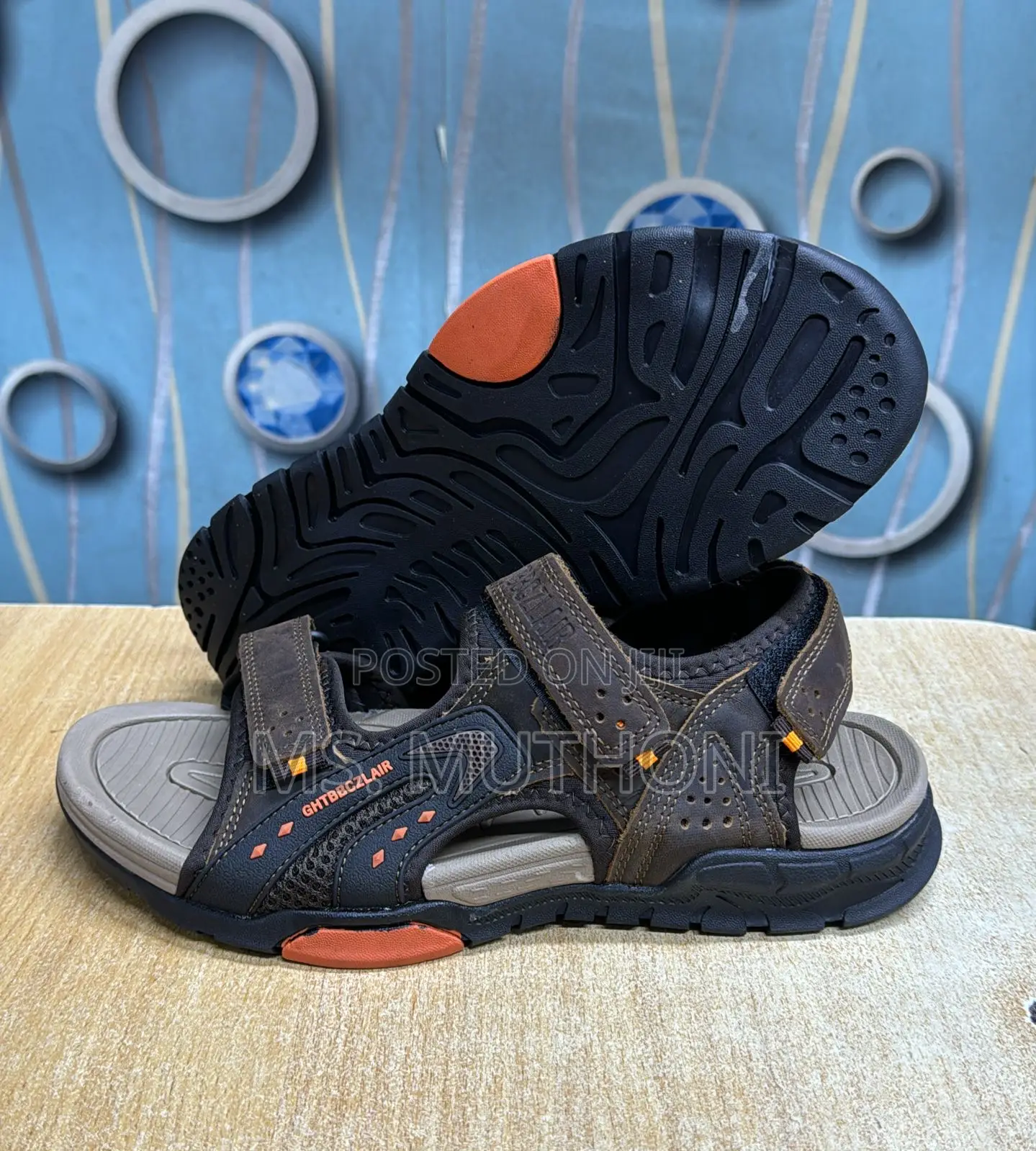 Men’S Leather Open Sandals Size 40-45