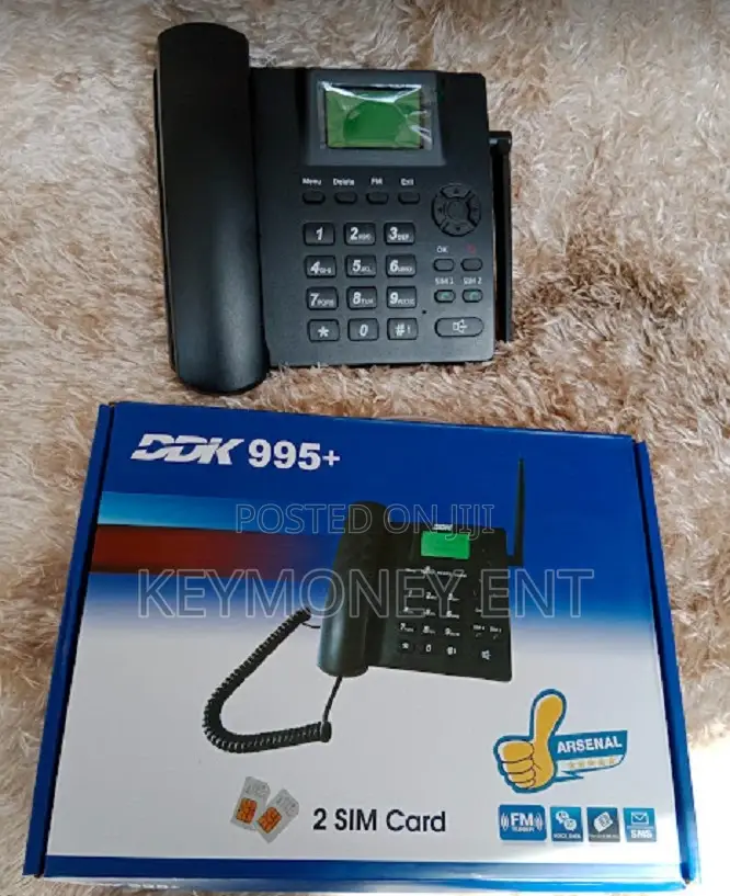 GSM Landline Deskphone for Office/Home Dual Simcard