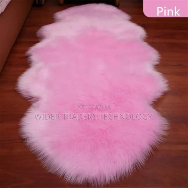 Luxury Super Soft Chiwawa Bedside Mats Pink/Gley - thumbnail 2