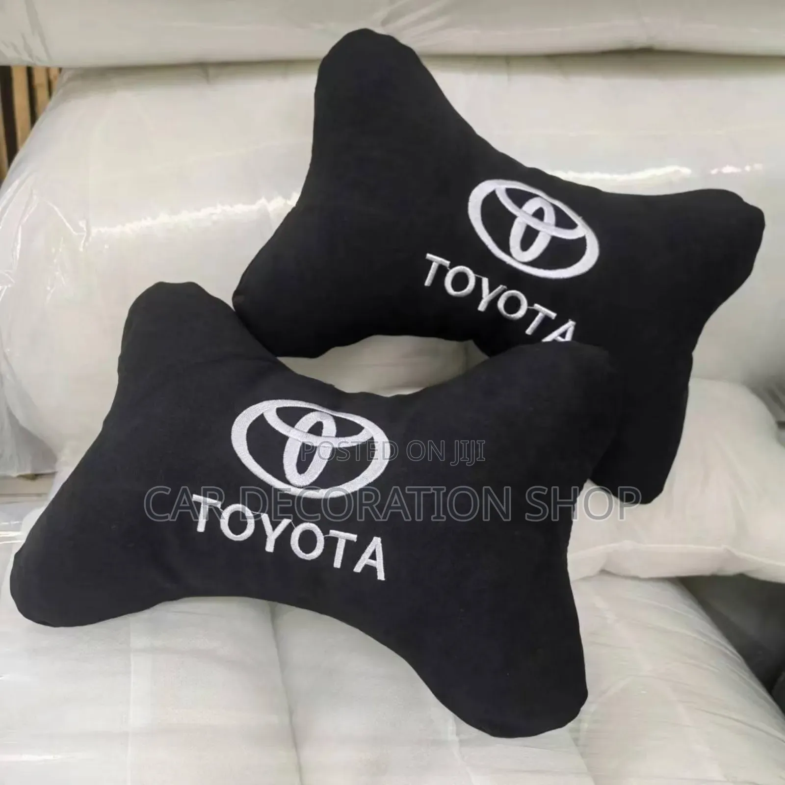 2pcs Toyota Fabric Material Branded Foam Neck Pillow