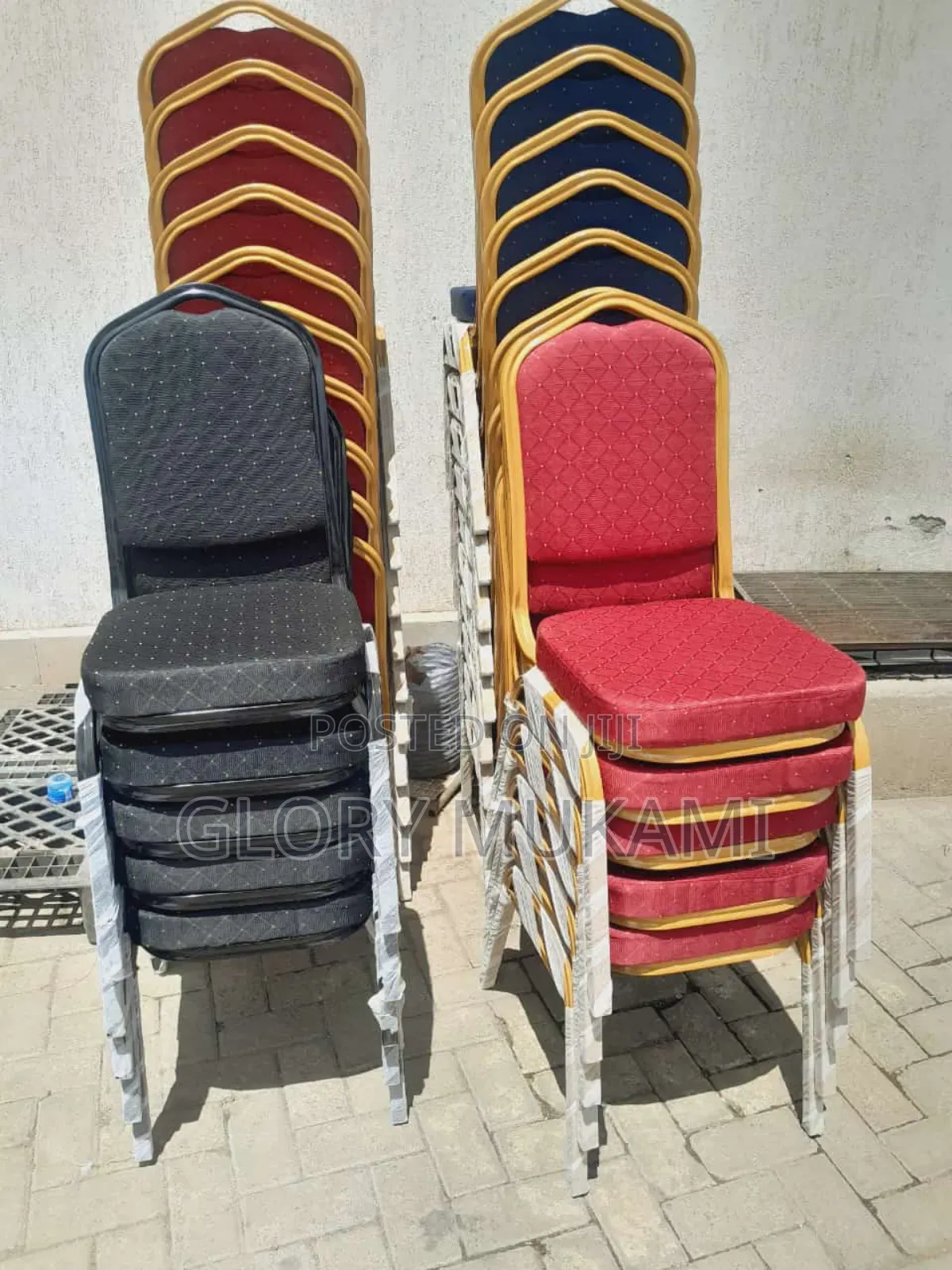 Black and Red Import Conference Chairs