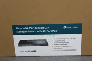 Tp-Link Tl-Sg3452p 52 Port Gigabit L2+ Managed48 Poe Switch