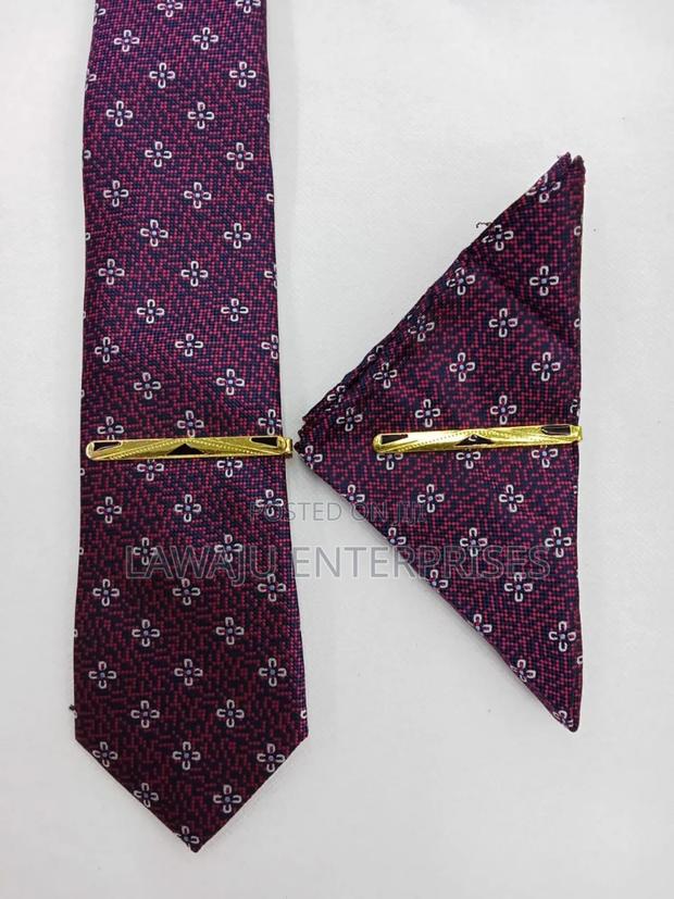 Lilac Men's Tie With Pocket Square - thumbnail 2
