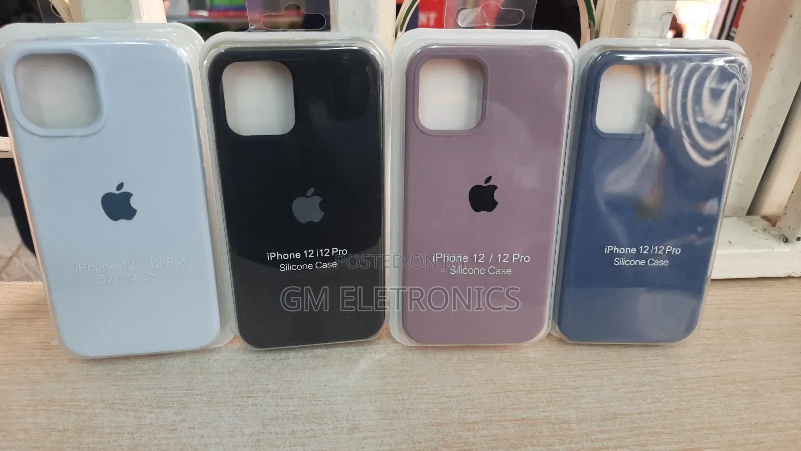 iPhone 12/12pro Silicone Case -Diffrent Colours Available.