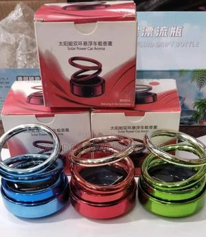 Double Ring Layer Dashboard Spinning Solar Air Freshener - thumbnail 2