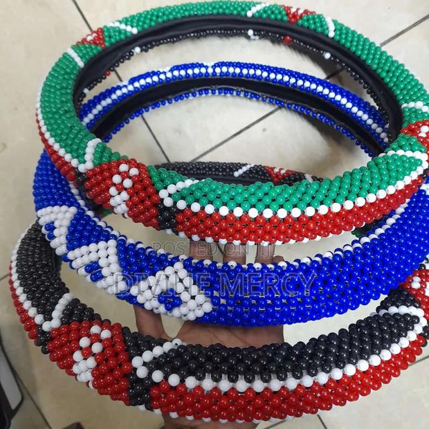 Kenya Beaded Steering Wheel Cover - main view