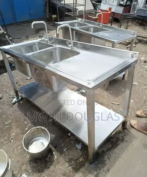Latest Double Sink With Taps and Working Area