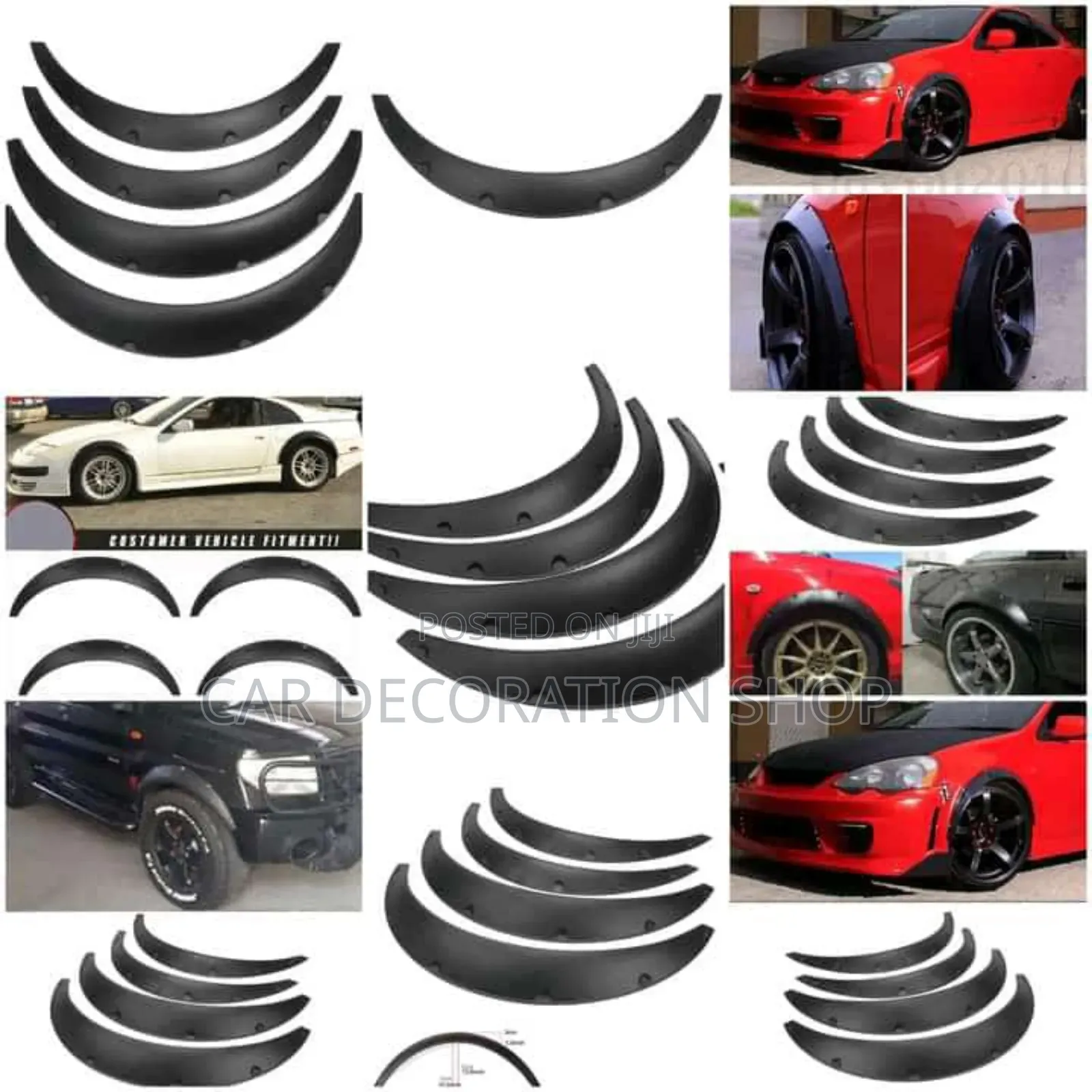 Saloon or 4*4s Wheel Flexible Fender Flares