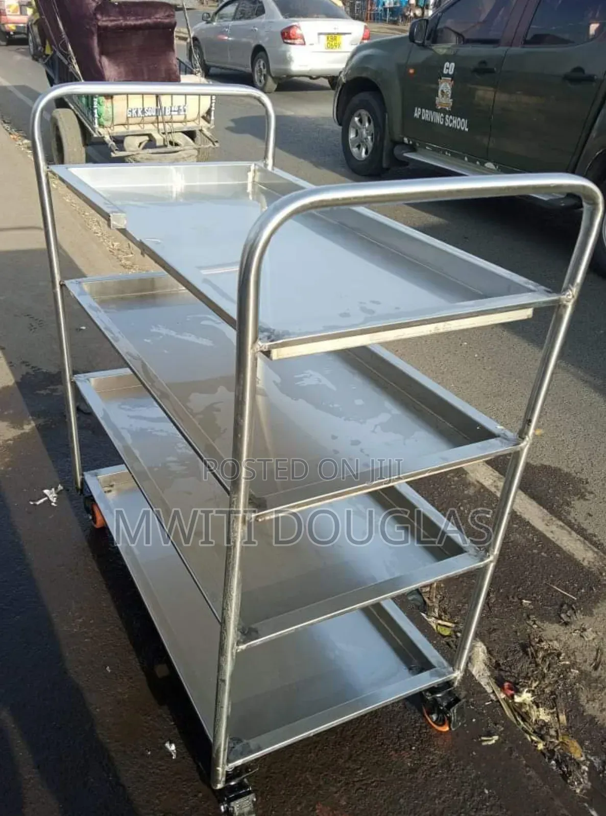 Stainless Latest 4fits Food Trolley
