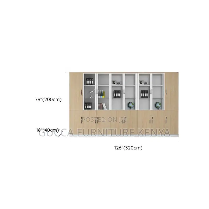 Cabinets:2-Door Scratch Resistant Timber Office Cabinet