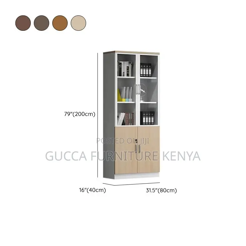 Cabinets:2-Door Scratch Resistant Timber Office Cabinet