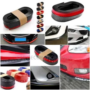 2.5m Rubber Carbon Finish Lower Bumper Lip