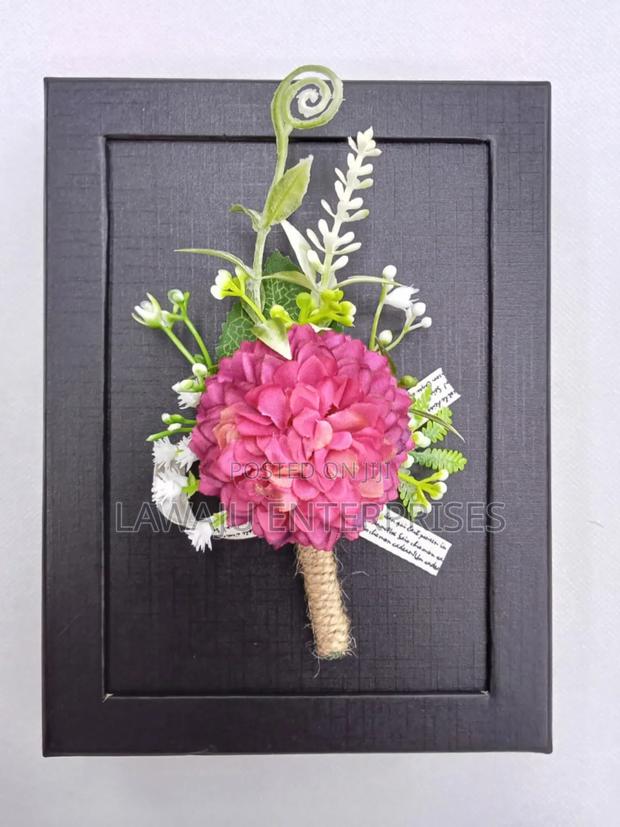 Pink Gardenia Suit Pocket Flower