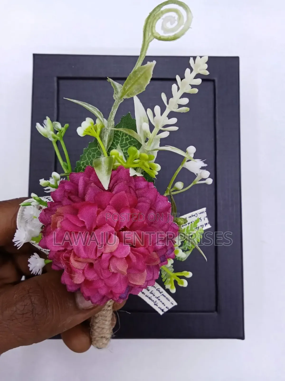 Pink Gardenia Suit Pocket Flower