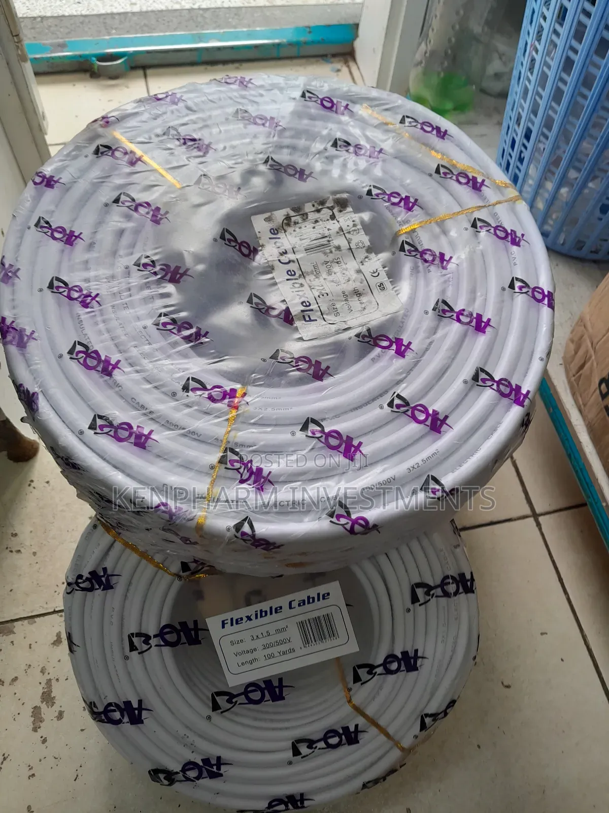 2.5mm Flexible Cable, 3 Cores, 91.44mts; Fx201