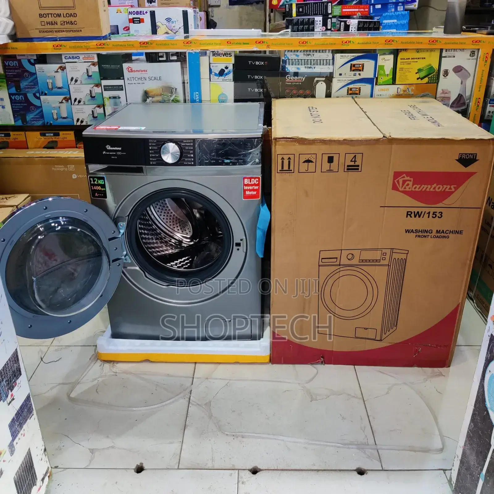 *Ramtons Front Load Washing Machine 12kg Wash and Spin