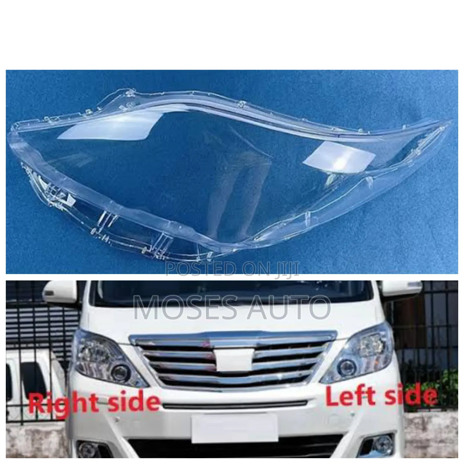 Alphard Headlight Lens