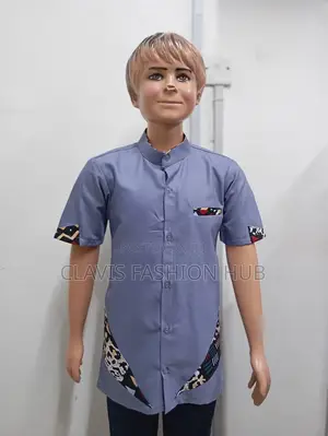 Purple Boys Buttoned Shirts