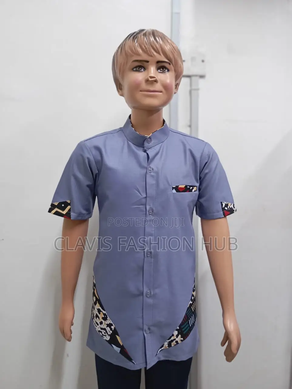 Purple Boys Buttoned Shirts