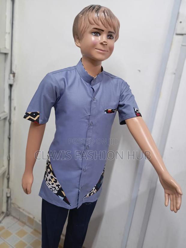 Purple Boys Buttoned Shirts - thumbnail 2