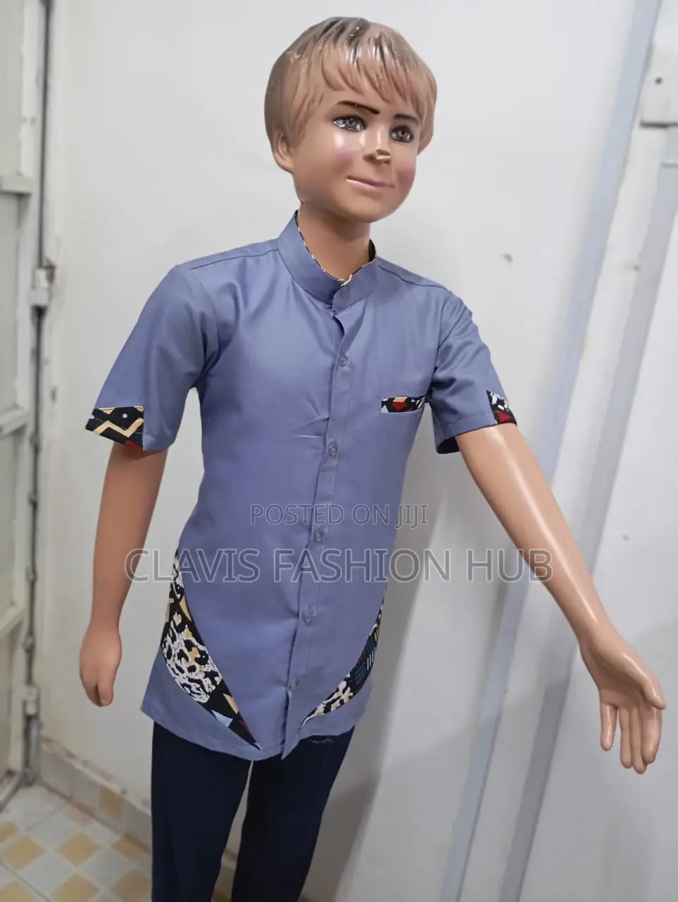 Purple Boys Buttoned Shirts