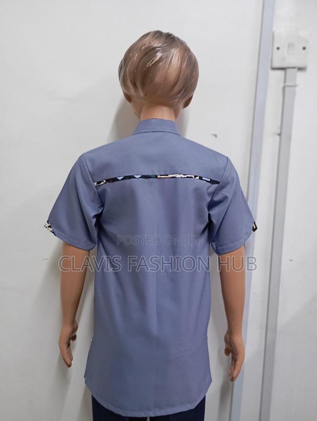 Purple Boys Buttoned Shirts - thumbnail 3