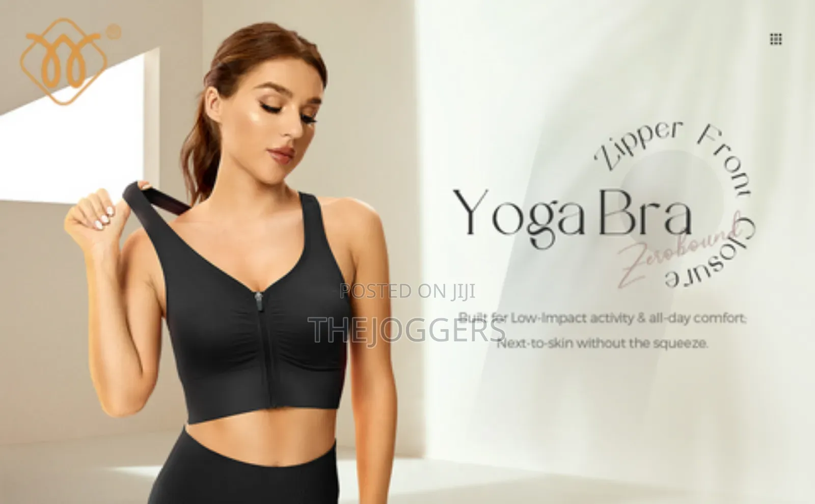 Yoga Sports Bras With Front Zipper