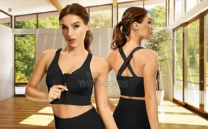 Yoga Sports Bras With Front Zipper
