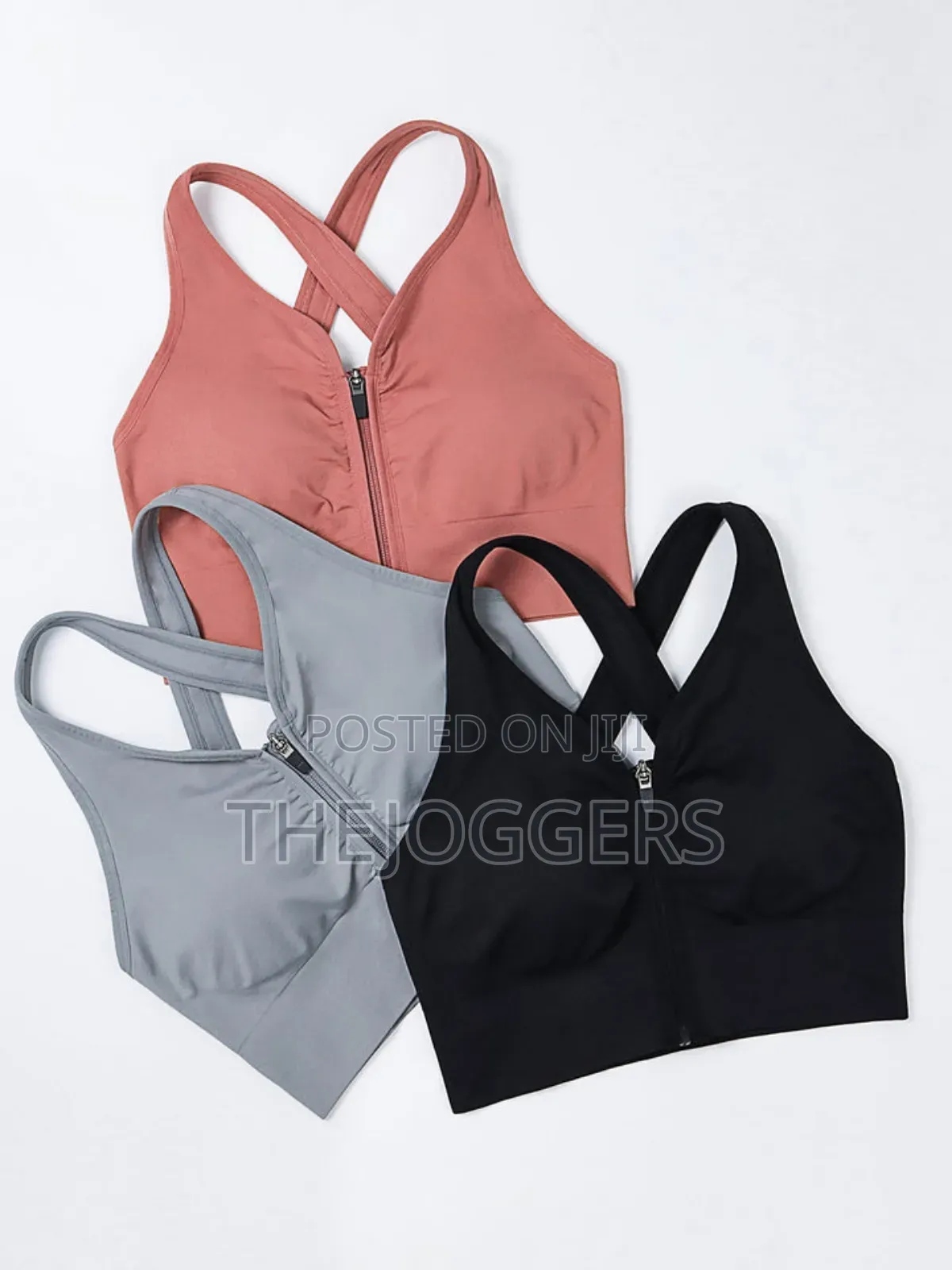 Yoga Sports Bras With Front Zipper