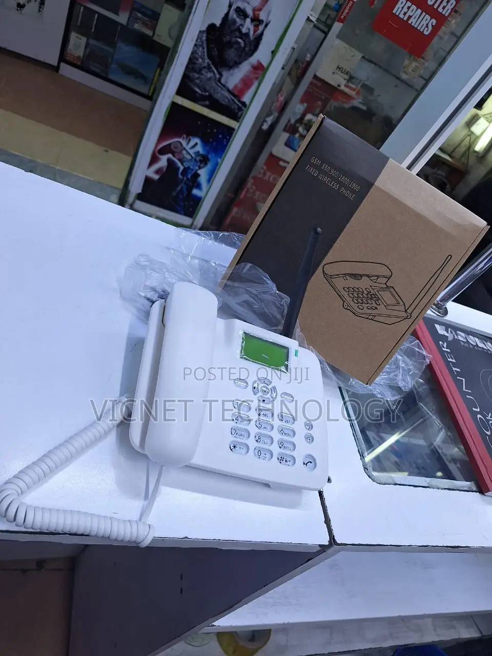 White Colour Huawei Cordless Landline Phone 4g Simcard
