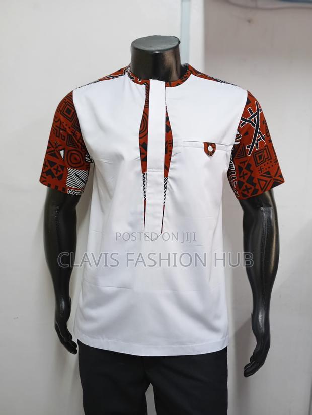 White Shirts With Kitenge Touch - thumbnail 2