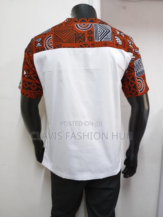 White Shirts With Kitenge Touch - thumbnail 3