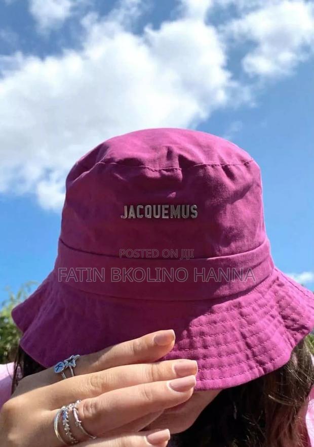 Jacquemus Hot Pink Bucket Hat - main view