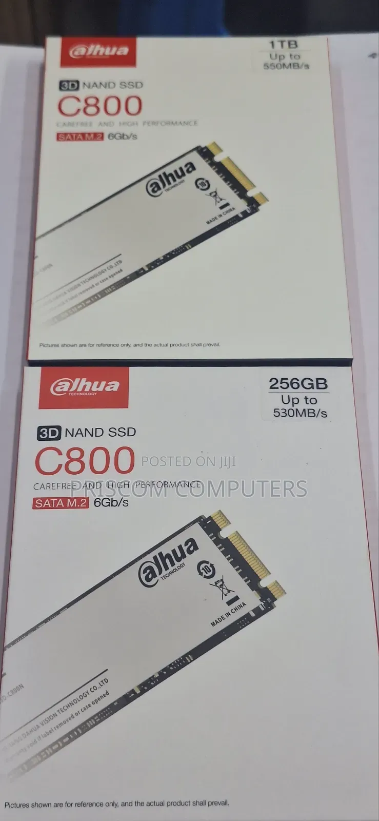 Dahua SATA M.2 Double Notch 256gb, 512gb, 1TB, 2TB SSD