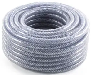 3/4 Inch by 50m Clear Braided Hose-Pipes