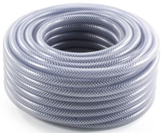 3/4 Inch by 50m Clear Braided Hose-Pipes