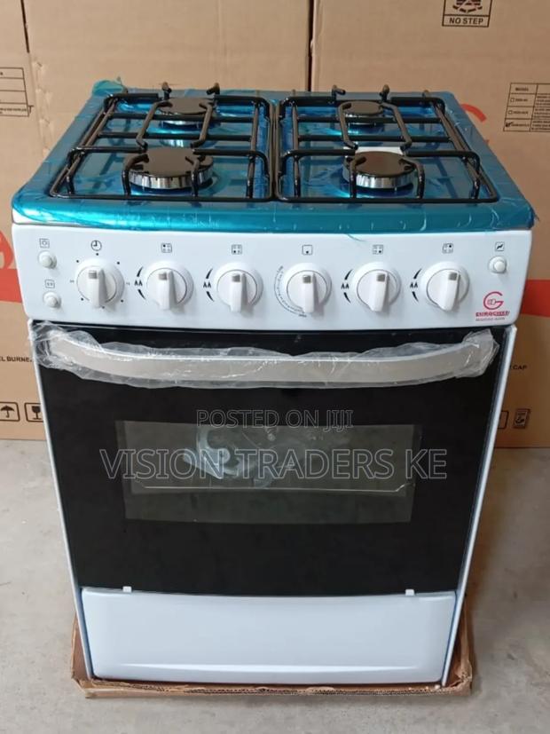 Eurochef Standing Cooker 4gas, Gas Oven 60cm*65cm -White