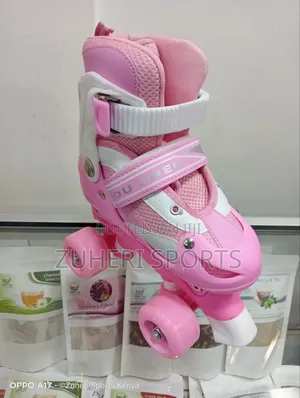 Roller Skate Shoes Pink, Adjustable Size