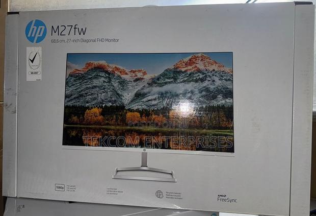 HP M27fw 27" FHD Ultra Slim LED Monitor, White Hp M27fw