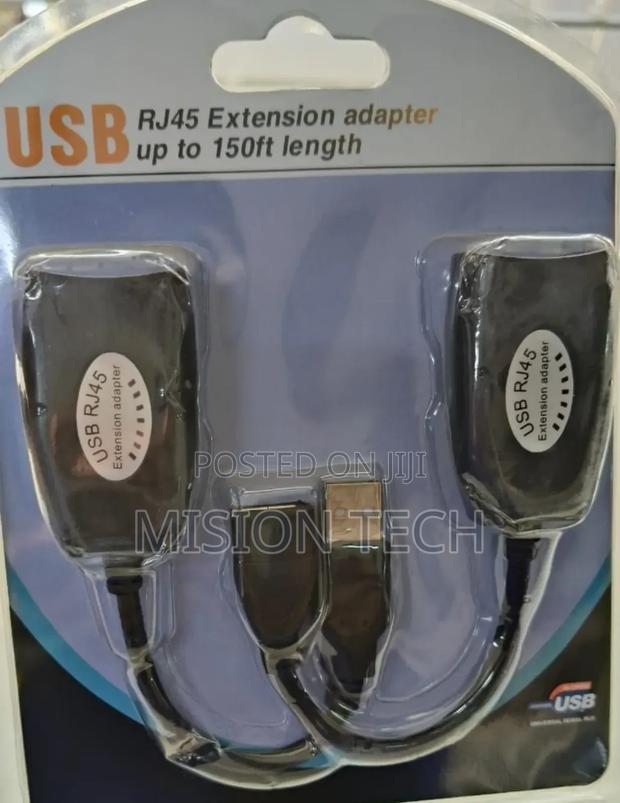 USB RJ45 Extension Adapter Up to 150 Ft Length (50M)