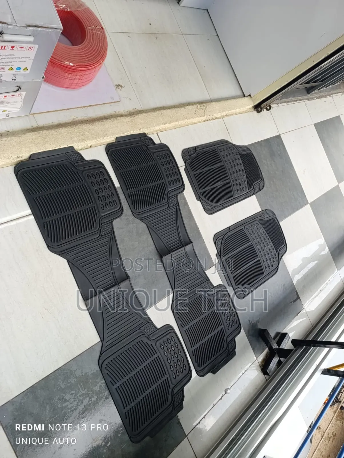 Seven Seater Custom-Fit All-Weather Rubber Floor Mats