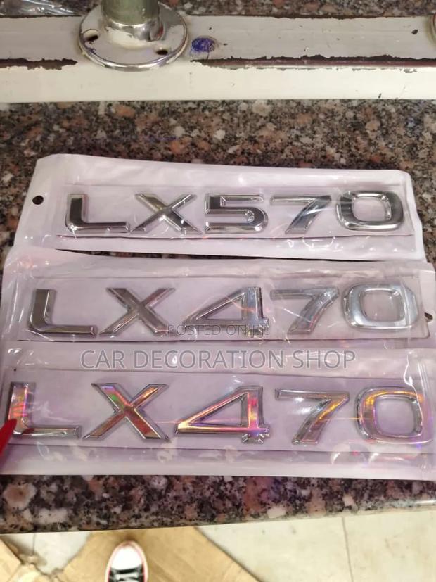 LX570 or LX470 Replacement Letters - main view