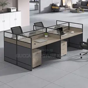 Workstations:4-Way Modish Rectangular Office Workstation