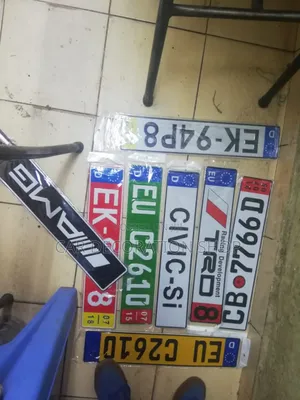 Stylish Number Plates for Decoration