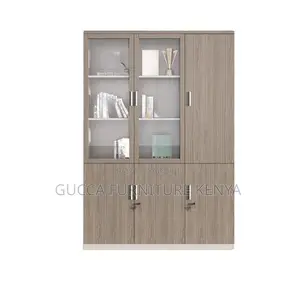 Cabinets:3-Door Cocoa Lumber Office Storage Cabinet