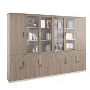 Cabinets:3-Door Cocoa Lumber Office Storage Cabinet
