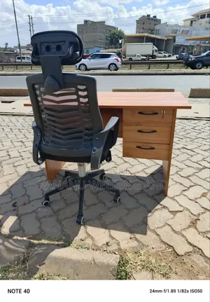 3 Drawers Office Table Plus Office Chair