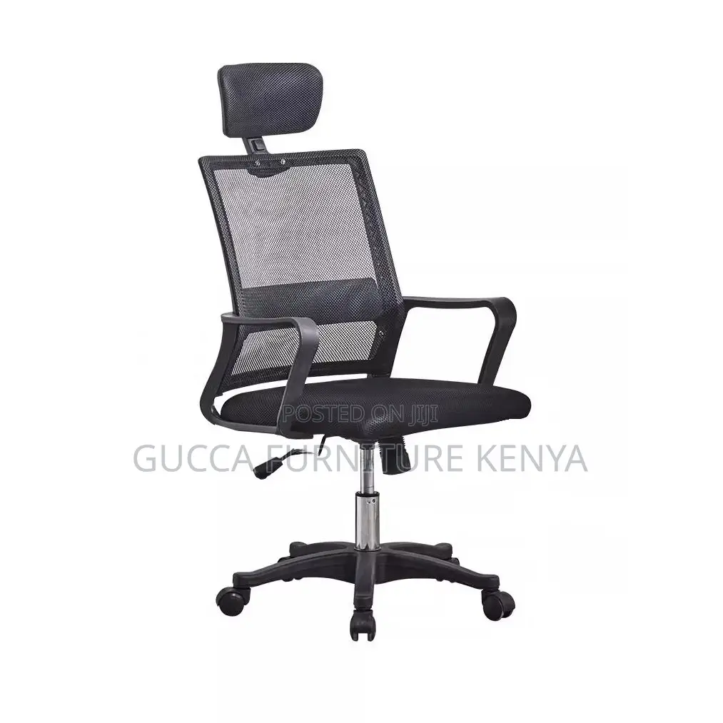 Office Chairs:Ergonomic Midnight Black Highback Office Chair
