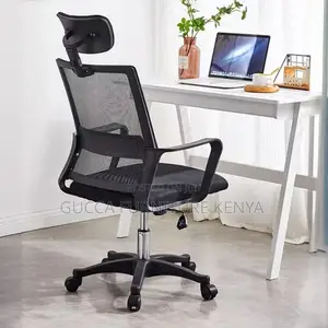 Office Chairs:Ergonomic Midnight Black Highback Office Chair
